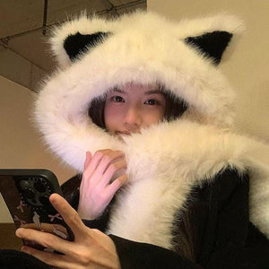 Cat Ear Hooded Scarf 3