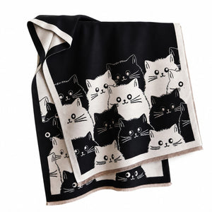 Cat Print Scarf 3