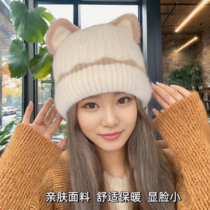 Cat Ear Cuff Beanie 3