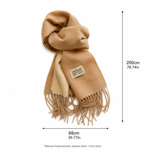 Two-Tone Fringed Scarf 3