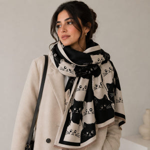 Cat Print Scarf 1