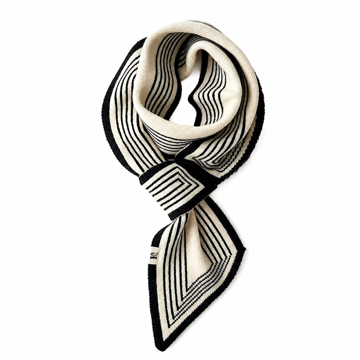 Striped Pull-Through Scarf 1