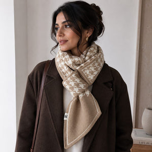 Houndstooth Wrap Scarf 1