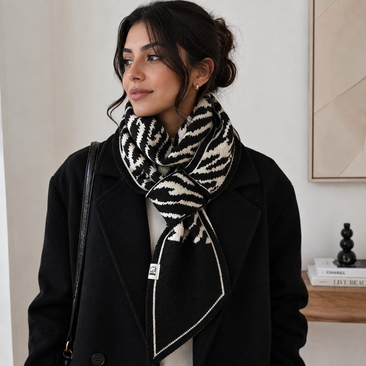 Zebra Pattern Scarf 1
