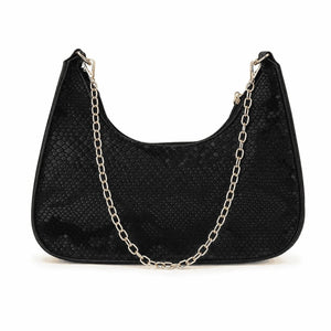 Textured Chain Shoulder Bag 1