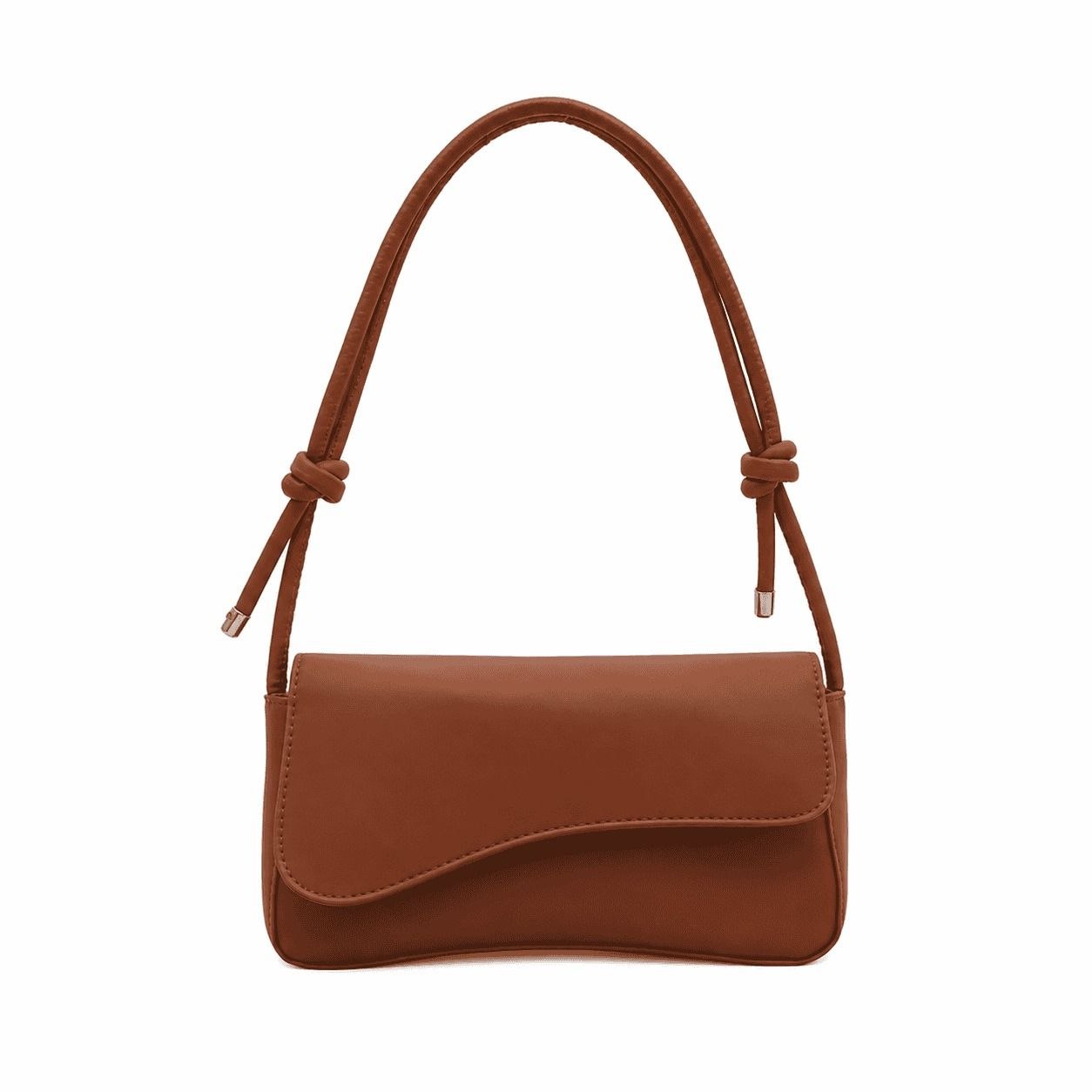 Curved Flap Shoulder Bag 1