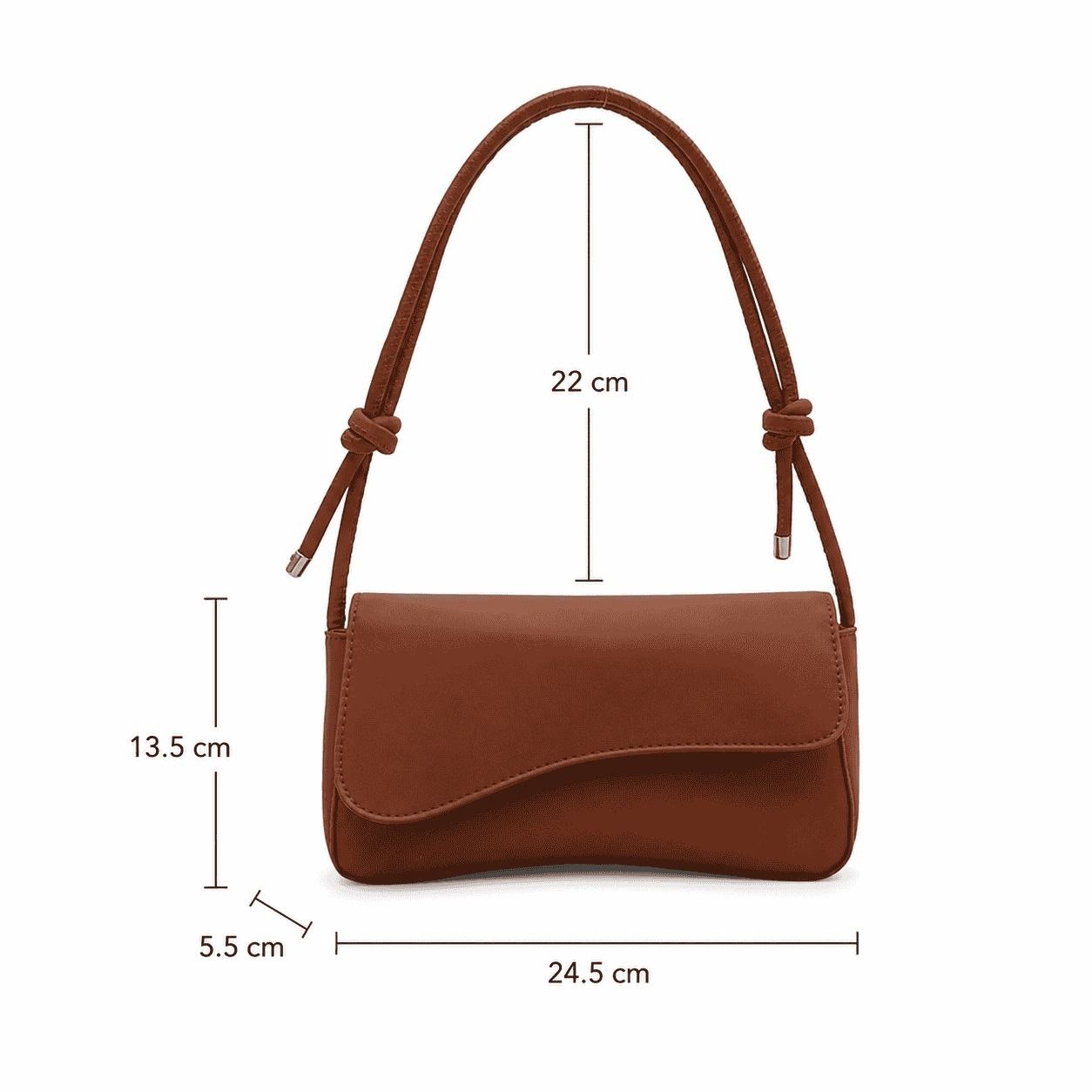 Curved Flap Shoulder Bag 3