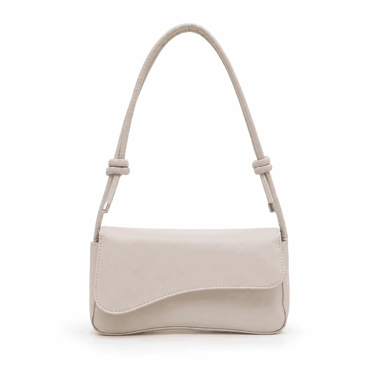 Wave Flap Shoulder Bag Beige 2