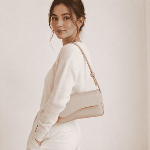 Wave Flap Shoulder Bag Beige 3