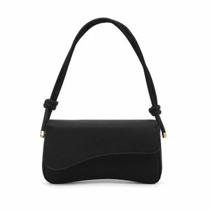 Wave Flap Shoulder Bag Black 1