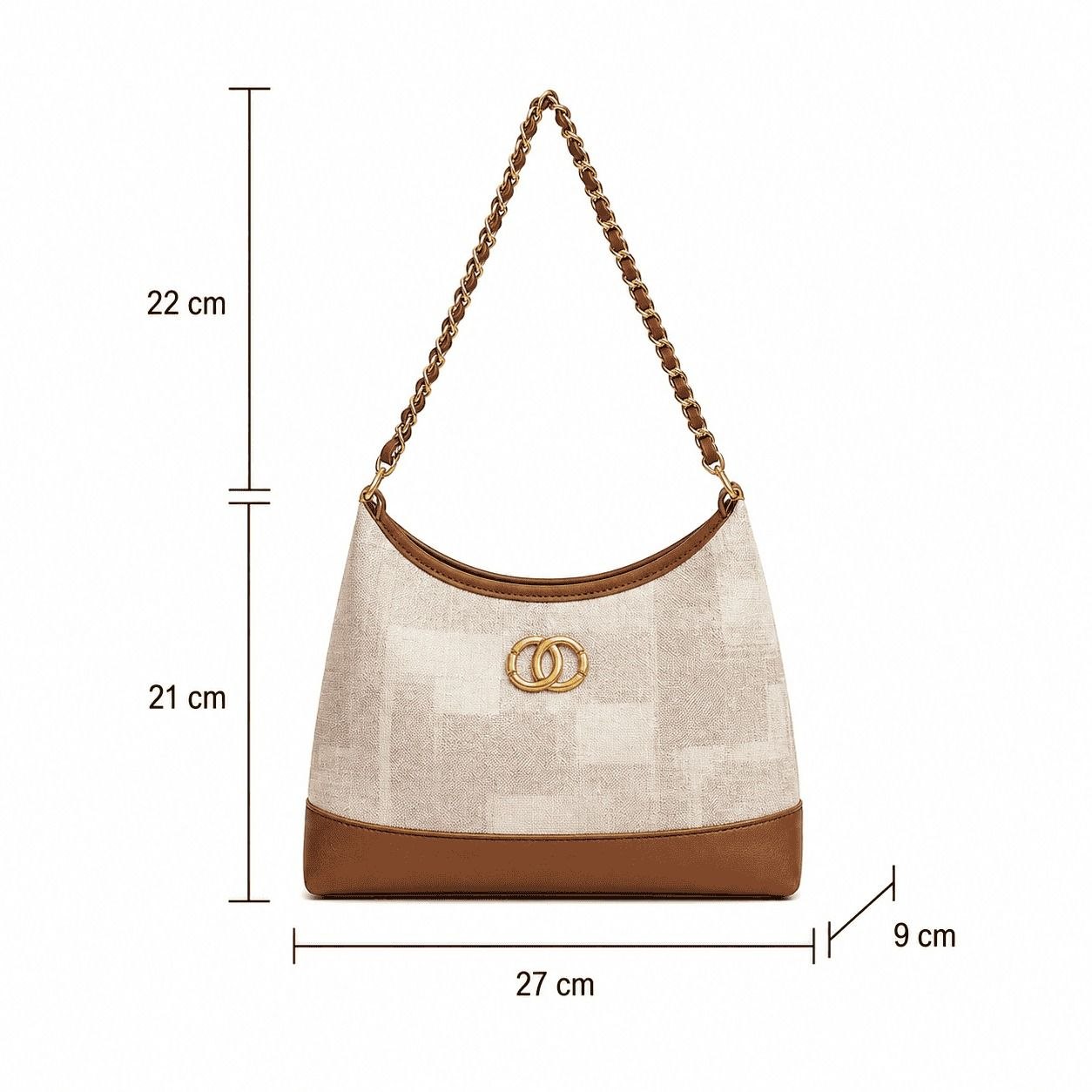 Checkered Chain Shoulder Bag 2