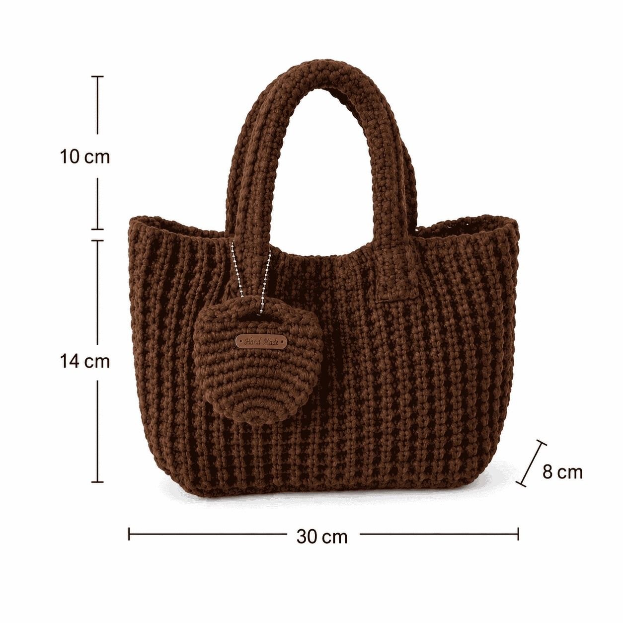Textured Openwork Tote Bag 3