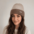 Two-Tone Ribbed Beanie 1