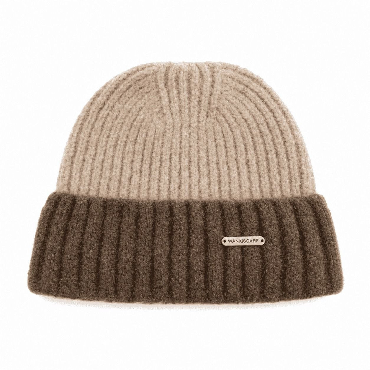 Two-Tone Ribbed Beanie 2