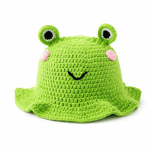Frog Face Ruffle Bucket Hat 2