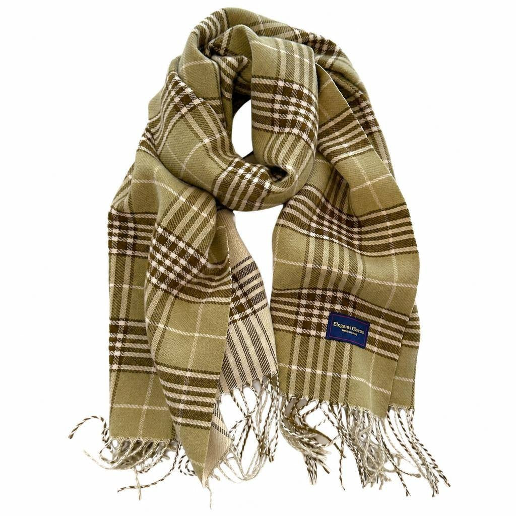 Classic Plaid Fringe Scarf 1