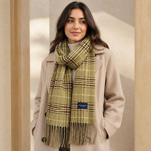 Classic Plaid Fringe Scarf 2
