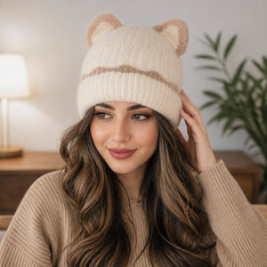 Cat Ear Cuff Beanie 2