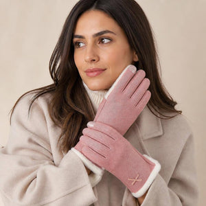 Bow Trim Winter Gloves 2
