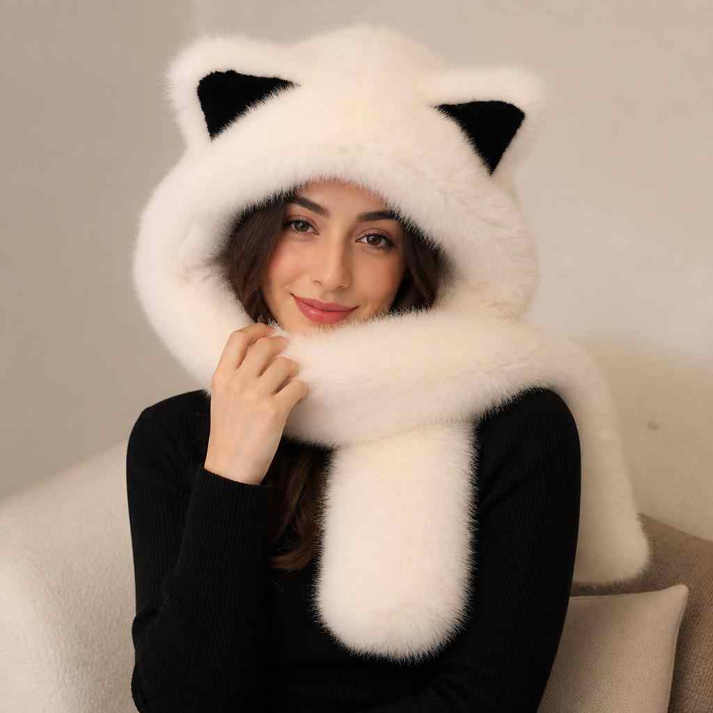Cat Ear Hooded Scarf 2